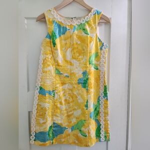 Lilly Pulitzer Mila Sunglow Yellow Sleeveless Dress (Size 8)
